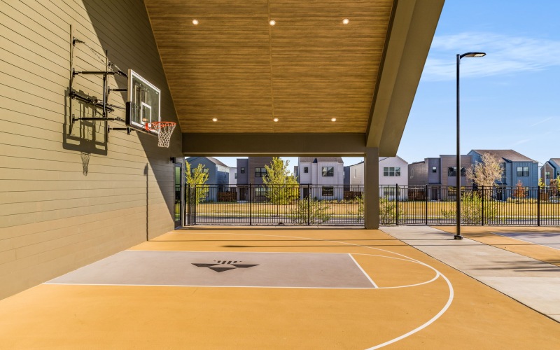 a basketball court for a BTR community in Fort Worth